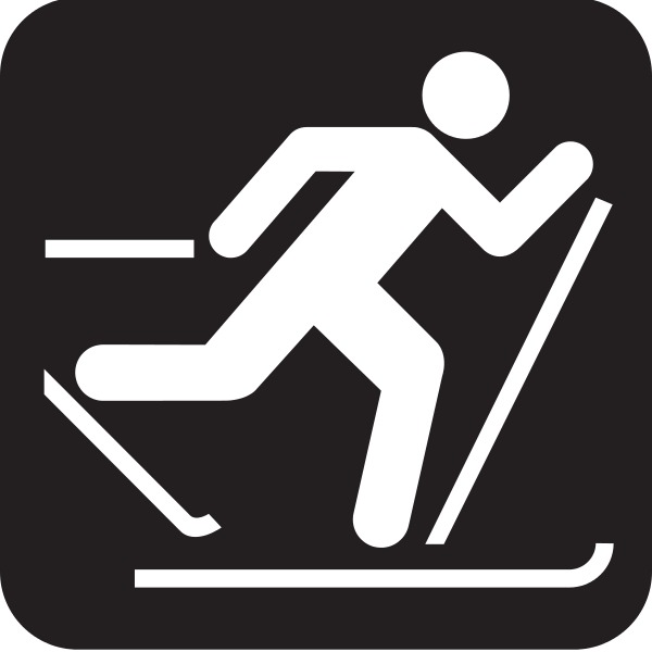 Cross-country skier logo
